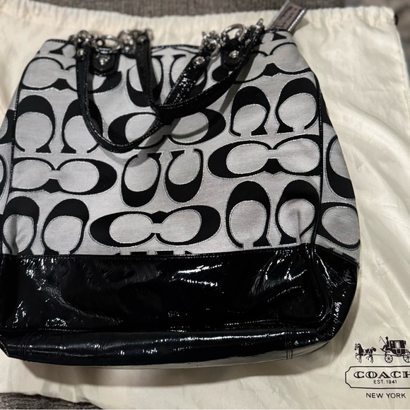 Coach Black and White Women's Bag - Picture 2 of 5